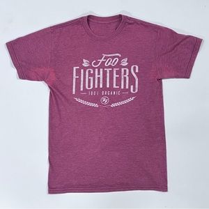 Foo Fighters 100% Organic Maroon Tee